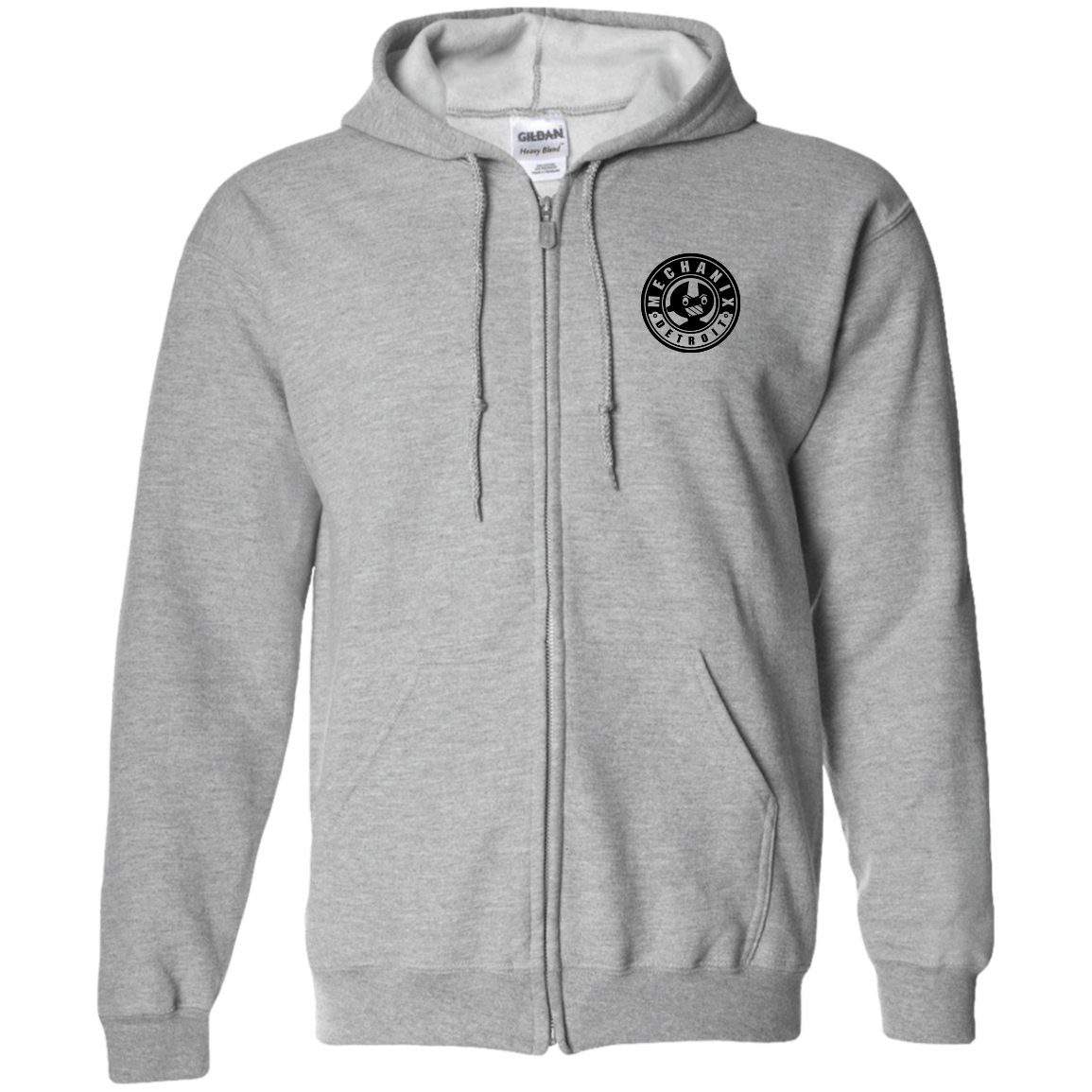 Detroit Mechanix Zip Up Hooded Sweatshirt